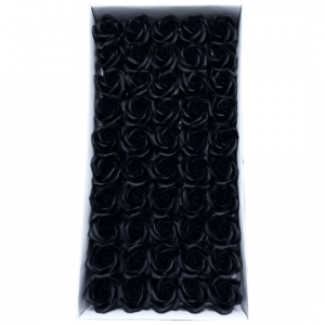 Set 50 trandafiri din săpun, culoare negru - NR. 38
