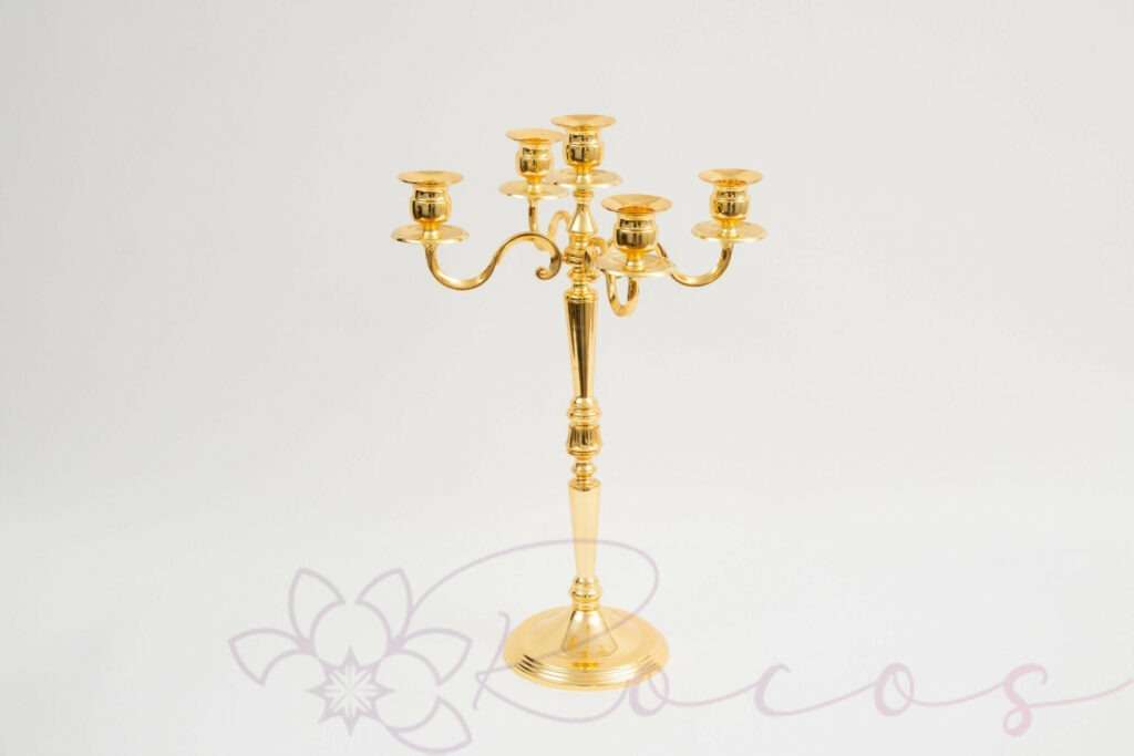 Candelabru de masa, decorativ, h50cm, auriu