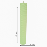 Lumânare din ceară de albine tip fagure, culoare verde NR. 8 - 40060TFC - imagine 2
