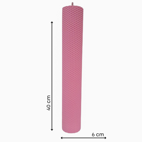 Lumânare din ceară de albine tip fagure, culoare lila NR. 6 - 40060TFC - imagine 2