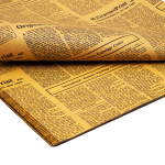 Set 40 coli hartie tip ziar cu scris, culoare negru - ROC A10