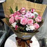 Set 40 coli hartie tip ziar cu scris, culoare rosu - ROC A10 - imagine 2