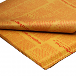 Set 40 coli hartie tip ziar cu scris, culoare rosu - ROC A10