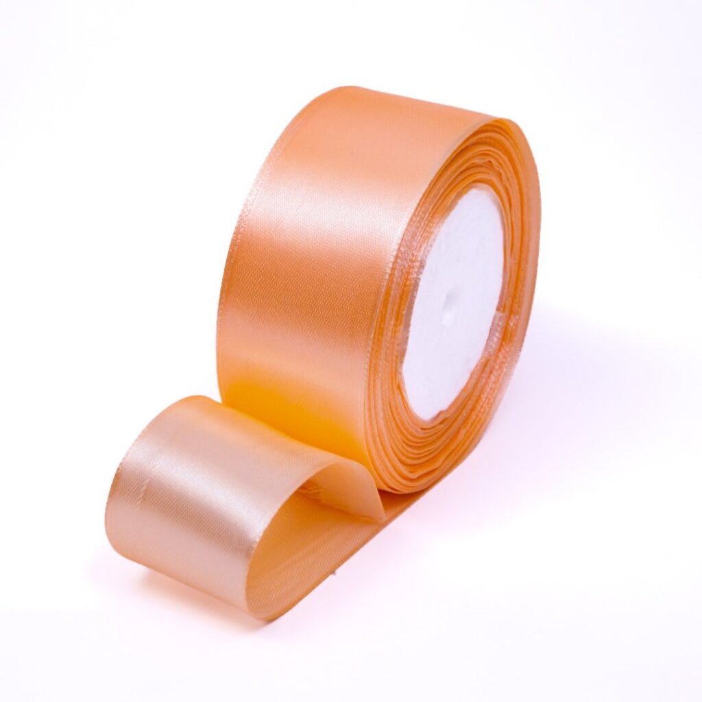 Rolă panglică satin, culoare corai