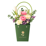 Set 10 pungi cu print ”SPECIALLY” , culoare verde - ROC A81 - imagine 2