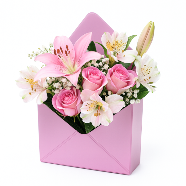 Set 12 plicuri pentru aranjamente florale, culoare rose gold - ROC 9100 - imagine 2
