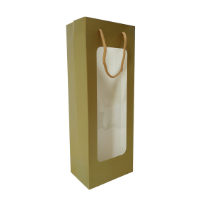 Set 10 pungi cu fereastră, culoare auriu - ROC A1692