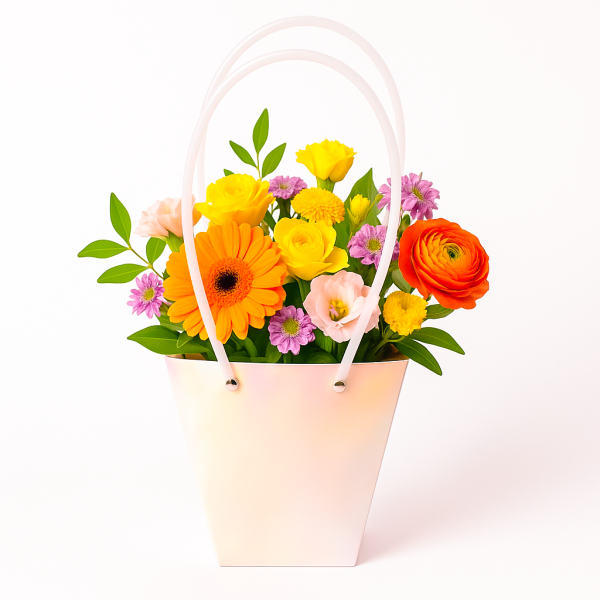 Set 10 pungi ”RAINBOW” pentru aranjamente florale - ROC A106 - imagine 2