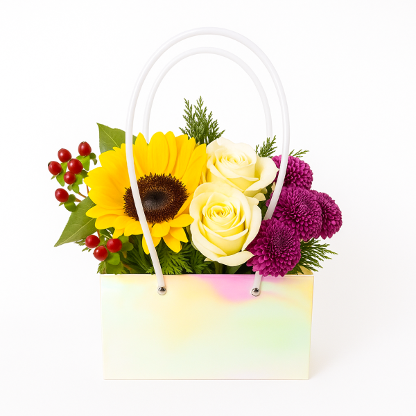 Set 10 pungi ”RAINBOW” pentru aranjamente florale - ROC A93 - imagine 2