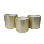Set 3 cutii fără capac, culoare auriu - ROC 5255