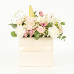 Set 3 cutii pătrate învelite cu catifea, culoare crem - ROC 906 - imagine 2