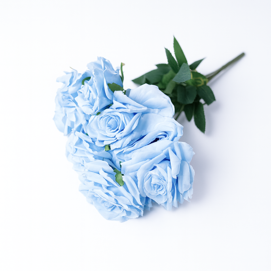 AF32BLUE.png Buchet trandafiri artificiali, culoare blue - ROC AF32 - imagine 1