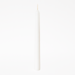 Set 12 lumânări conice, culoare alb
