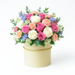 Set 3 cutii cilindru, culoare bej închis - ROC 5312 - imagine 2