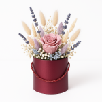 Set 3 cutii cilindru, culoare grena - ROC 5312 - imagine 2