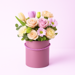 Set 3 cutii cilindru, culoare roz prăfuit închis - ROC 5312 - imagine 2