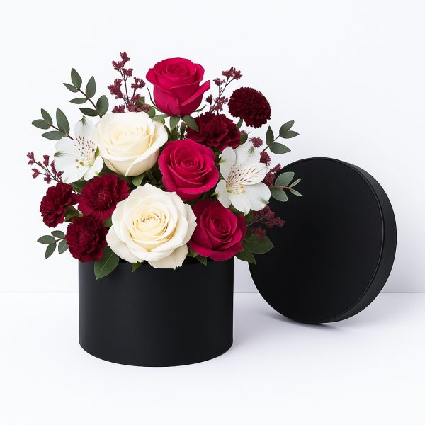 Set 5 cutii uni din carton cu capac, culoare negru - ROC 5909 - imagine 2