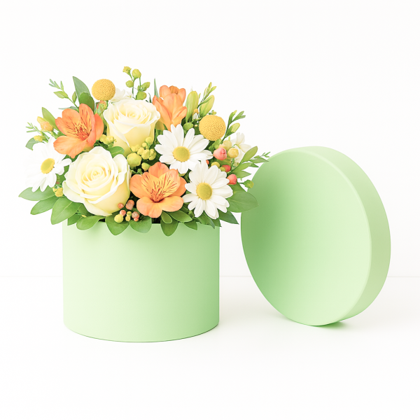 Set 5 cutii uni din carton cu capac, culoare vernil - ROC 5909 - imagine 2
