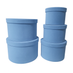 Set 5 cutii învelite în catifea, culoare blue - ROC 5910